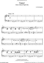 Cover icon of Yippee! (From 'A Royal Night Out') sheet music for piano solo by Paul Englishby, intermediate skill level