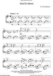 Cover icon of Until It's Dawn sheet music for piano solo by Hauschka and Volker Bertelmann, classical score, intermediate skill level