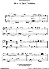 Cover icon of If I Could See You Again sheet music for piano solo by Yiruma, intermediate skill level