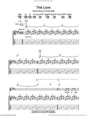 Cover icon of This Love sheet music for guitar (tablature) by The Magic Numbers and Romeo Stodart, intermediate skill level