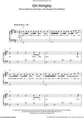 Cover icon of Girl Almighty sheet music for voice, piano or guitar by One Direction, John Ryan, Julian Bunetta and Scott Mehner, intermediate skill level