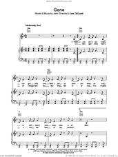 Cover icon of Gone sheet music for voice, piano or guitar by Kelly Clarkson, John Shanks and Kara DioGuardi, intermediate skill level