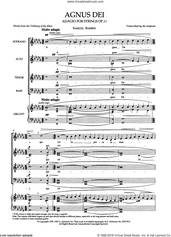 Cover icon of Agnus Dei sheet music for choir (SATB divisi) by Samuel Barber, classical score, intermediate skill level