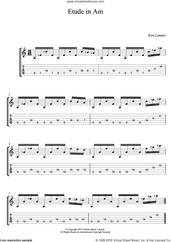 Cover icon of Etude In Am sheet music for guitar (tablature) by Kris Lennox, intermediate skill level