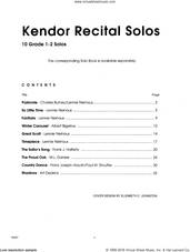 Cover icon of Kendor Recital Solos - Baritone - Piano Accompaniment sheet music for baritone and piano, intermediate skill level