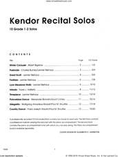 Cover icon of Kendor Recital Solos - Bb Trumpet - Solo Book sheet music for trumpet solo, intermediate skill level