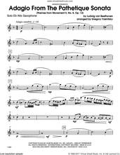 Cover icon of Adagio From The Pathetique Sonata (Themes From Movement II, No. 8, Op. 13) (complete set of parts) sheet music for alto saxophone and piano by Ludwig van Beethoven and Yasinitsky, classical score, intermediate skill level