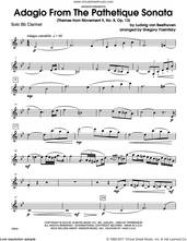 Cover icon of Adagio From The Pathetique Sonata (Themes From Movement II, No. 8, Op. 13) (complete set of parts) sheet music for clarinet and piano by Ludwig van Beethoven and Yasinitsky, classical score, intermediate skill level