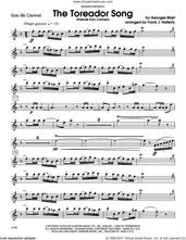 Cover icon of The Toreador Song (Prelude From Carmen) (complete set of parts) sheet music for clarinet and piano by Frank J. Halferty and Georges Bizet, classical score, intermediate skill level