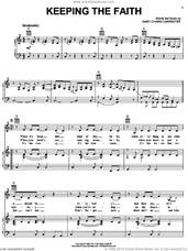 Cover icon of Keeping The Faith sheet music for voice, piano or guitar by Mary Chapin Carpenter, intermediate skill level