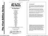 Cover icon of All In For The Blues (COMPLETE) sheet music for jazz band by Doug Beach, intermediate skill level