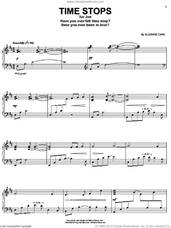 Cover icon of Time Stops sheet music for piano solo by Suzanne Ciani, intermediate skill level