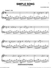 Cover icon of Simple Song sheet music for piano solo by Suzanne Ciani, intermediate skill level