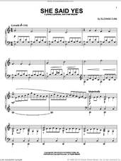 Cover icon of She Said Yes sheet music for piano solo by Suzanne Ciani, intermediate skill level