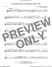 Cover icon of I'm Happy Just To Dance With You sheet music for flute solo by The Beatles, John Lennon and Paul McCartney, intermediate skill level