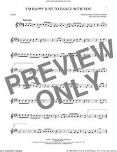 Cover icon of I'm Happy Just To Dance With You sheet music for violin solo by The Beatles, John Lennon and Paul McCartney, intermediate skill level