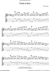 Cover icon of Etude In B Flat Minor sheet music for guitar (tablature) by Kris Lennox, intermediate skill level