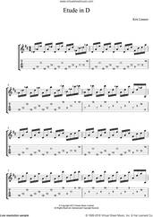 Cover icon of Etude In D sheet music for guitar (tablature) by Kris Lennox, intermediate skill level