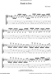 Cover icon of Etude In E flat minor sheet music for guitar (tablature) by Kris Lennox, intermediate skill level