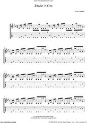 Cover icon of Etude In Cm sheet music for guitar (tablature) by Kris Lennox, intermediate skill level