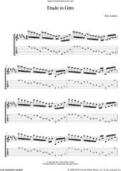 Cover icon of Etude In G#m sheet music for guitar (tablature) by Kris Lennox, intermediate skill level