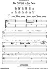 Cover icon of The Girl With X-Ray Eyes sheet music for guitar (tablature) by Noel Gallagher's High Flying Birds and Noel Gallagher, intermediate skill level