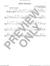 Cover icon of Body And Soul sheet music for trombone solo by Edward Heyman, Tony Bennett & Amy Winehouse, Frank Eyton, Johnny Green and Robert Sour, intermediate skill level