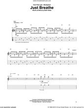 Cover icon of Just Breathe sheet music for guitar (tablature) by Pearl Jam and Eddie Vedder, intermediate skill level