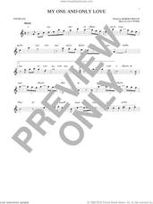 Cover icon of My One And Only Love sheet music for tenor saxophone solo by Guy Wood and Robert Mellin, intermediate skill level