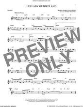 Cover icon of Lullaby Of Birdland sheet music for trumpet solo by George David Weiss and George Shearing, intermediate skill level