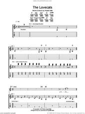 Cover icon of The Lovecats sheet music for guitar (tablature) by The Cure and Robert Smith, intermediate skill level