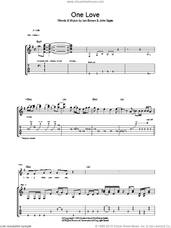 Cover icon of One Love sheet music for guitar (tablature) by The Stone Roses, Ian Brown and John Squire, intermediate skill level