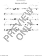 Cover icon of I'll Cry Instead sheet music for alto saxophone solo by The Beatles, John Lennon and Paul McCartney, intermediate skill level