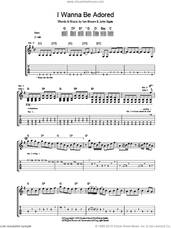 Cover icon of I Wanna Be Adored sheet music for guitar (tablature) by The Stone Roses, Ian Brown and John Squire, intermediate skill level