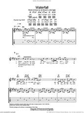 Cover icon of Waterfall sheet music for guitar (tablature) by The Stone Roses, Ian Brown and John Squire, intermediate skill level