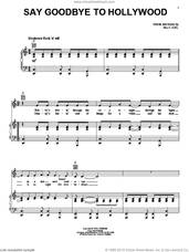 Cover icon of Say Goodbye To Hollywood sheet music for voice, piano or guitar by Billy Joel, intermediate skill level