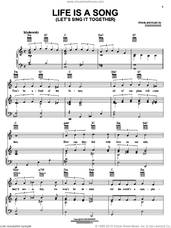 Cover icon of Life Is A Song (Let's Sing It Together) sheet music for voice, piano or guitar by Joe Young and Fred Ahlert, intermediate skill level