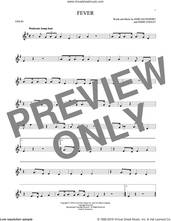 Cover icon of Fever sheet music for violin solo by Eddie Cooley, Peggy Lee and John Davenport, intermediate skill level