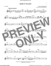 Cover icon of Here's To Life sheet music for alto saxophone solo by Artie Butler, Shirley Horn and Phyllis Molinary, intermediate skill level
