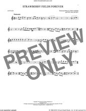 Cover icon of Strawberry Fields Forever sheet music for alto saxophone solo by The Beatles, John Lennon and Paul McCartney, intermediate skill level