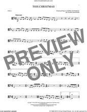 Cover icon of This Christmas sheet music for viola solo by Donny Hathaway and Nadine McKinnor, intermediate skill level