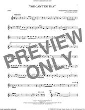 Cover icon of You Can't Do That sheet music for horn solo by The Beatles, John Lennon and Paul McCartney, intermediate skill level