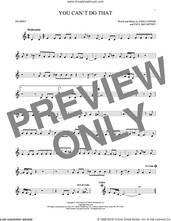 Cover icon of You Can't Do That sheet music for trumpet solo by The Beatles, John Lennon and Paul McCartney, intermediate skill level