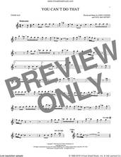 Cover icon of You Can't Do That sheet music for tenor saxophone solo by The Beatles, John Lennon and Paul McCartney, intermediate skill level