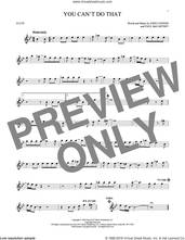 Cover icon of You Can't Do That sheet music for flute solo by The Beatles, John Lennon and Paul McCartney, intermediate skill level