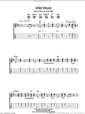 Cover icon of Wild Wood sheet music for guitar (tablature) by Paul Weller, intermediate skill level