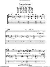 Cover icon of Broken Stones sheet music for guitar (tablature) by Paul Weller, intermediate skill level