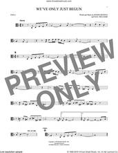 Cover icon of We've Only Just Begun sheet music for viola solo by Carpenters, Paul Williams and Roger Nichols, wedding score, intermediate skill level