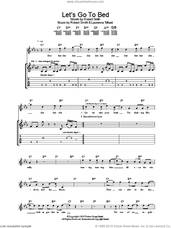 Cover icon of Let's Go To Bed sheet music for guitar (tablature) by The Cure, Laurence Tolhurst and Robert Smith, intermediate skill level
