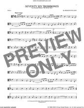 Cover icon of Seventy Six Trombones sheet music for viola solo by Meredith Willson, intermediate skill level